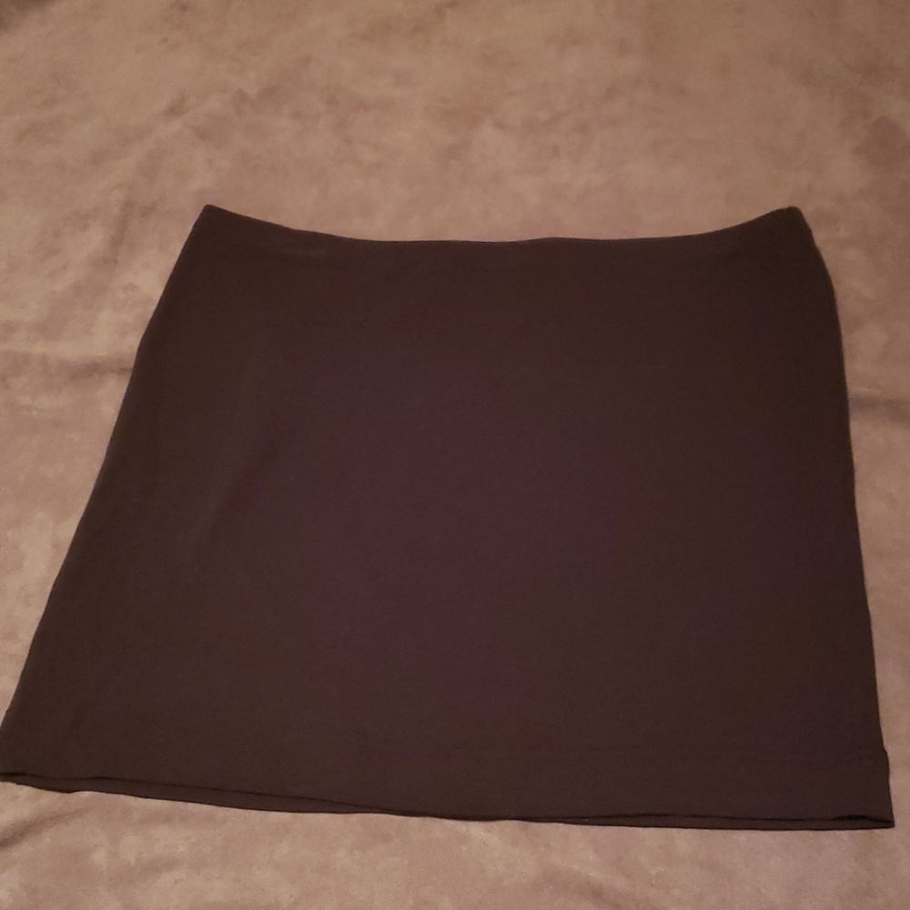 H&M Cotton Stretch Black Thin Mini Skirt
